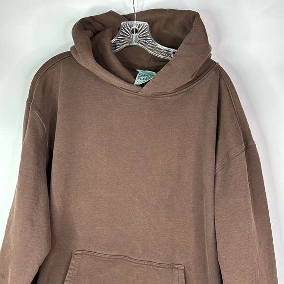 Shaka Wear Brown Hooded Sweatshirt Size Large - Picture 2 of 12